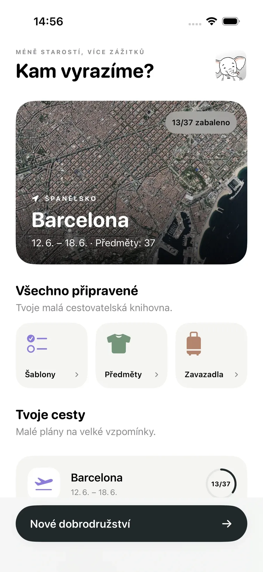 Tvoje cesty — Packmio