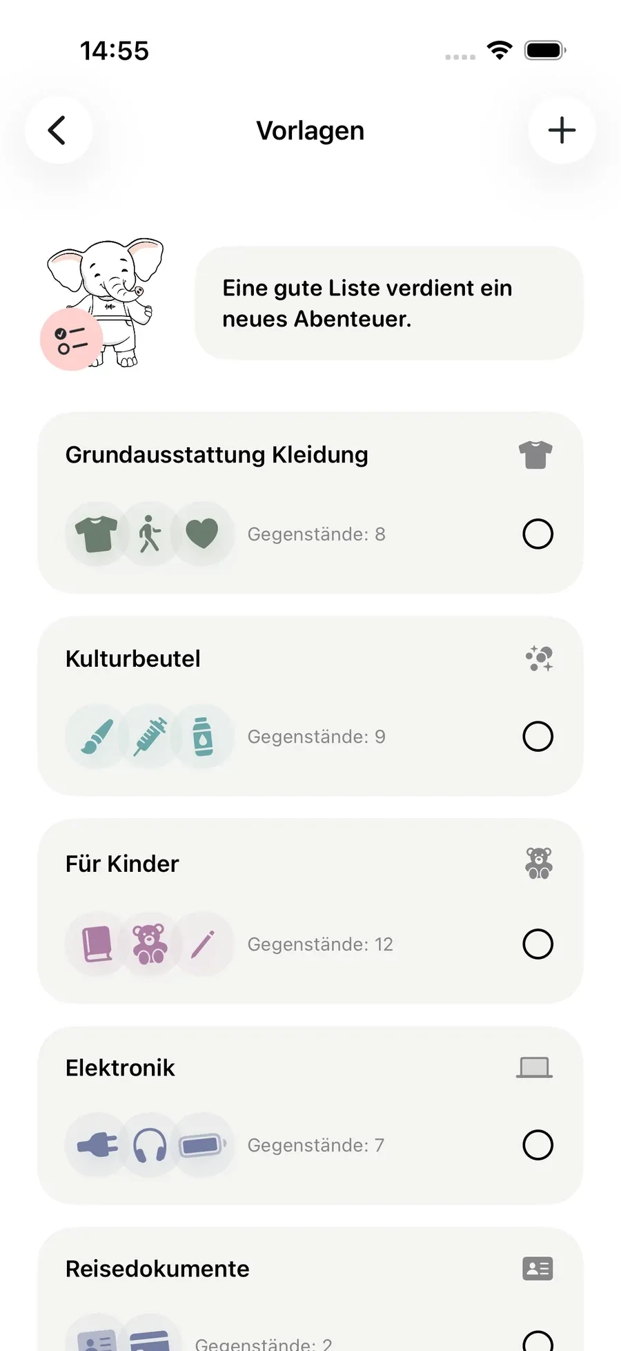 Vorlagen — Packmio