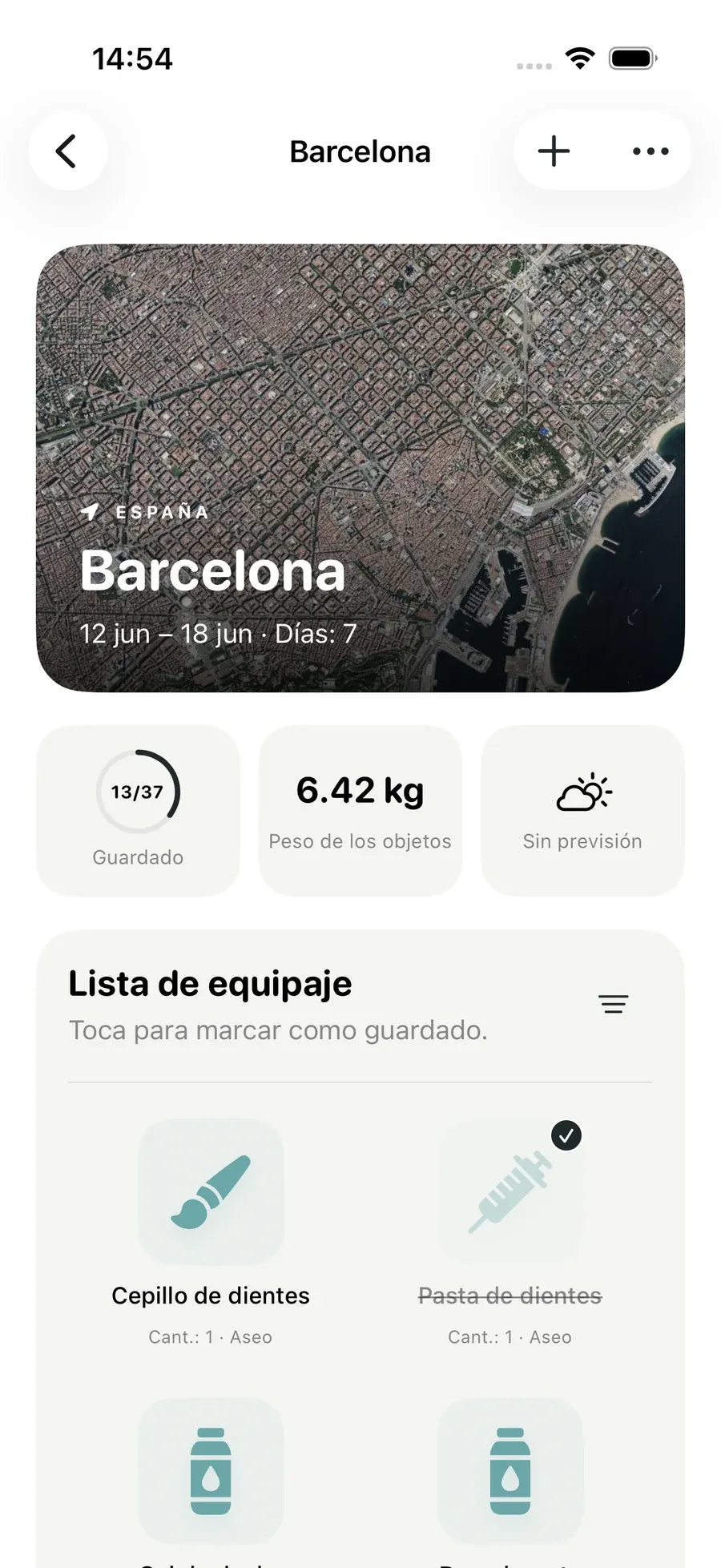 Tus viajes — Packmio