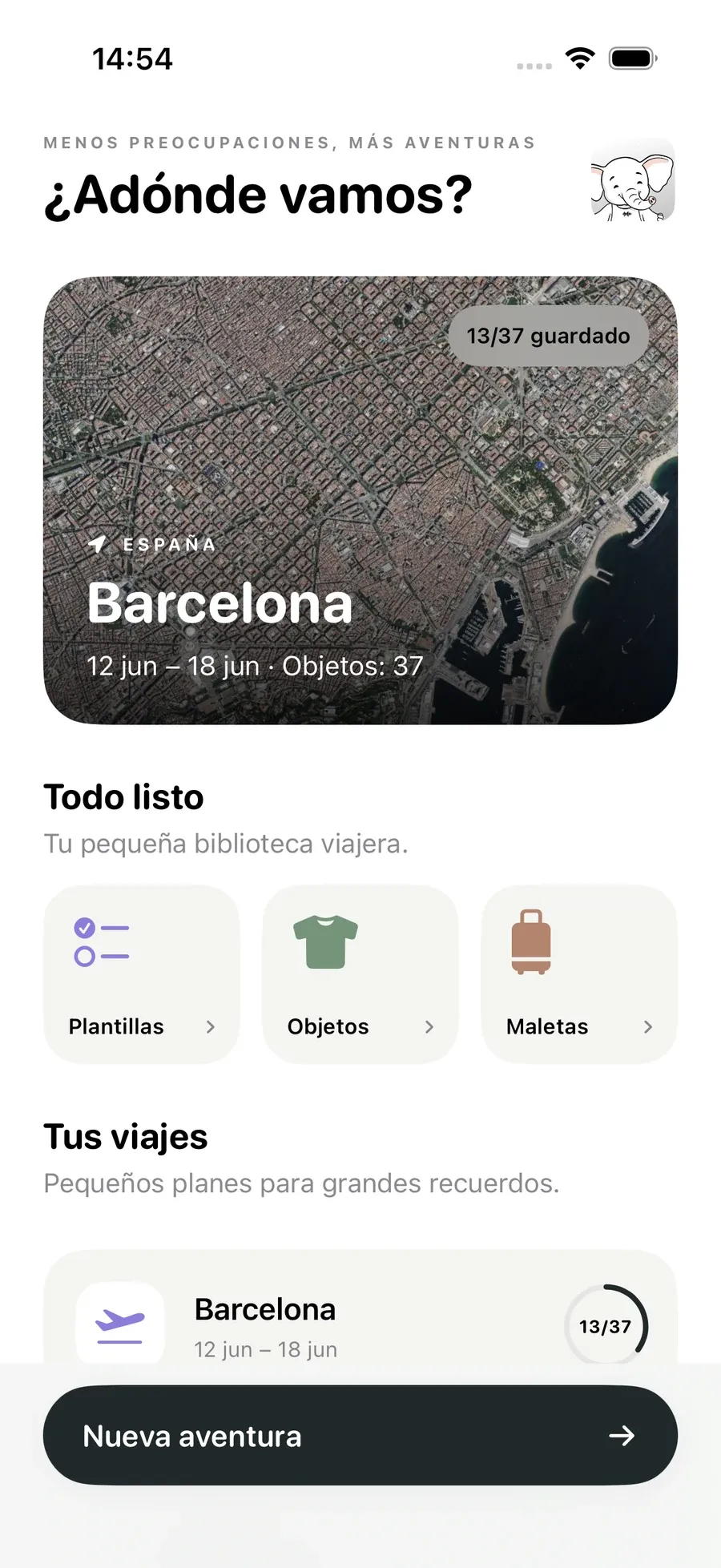 Tus viajes — Packmio