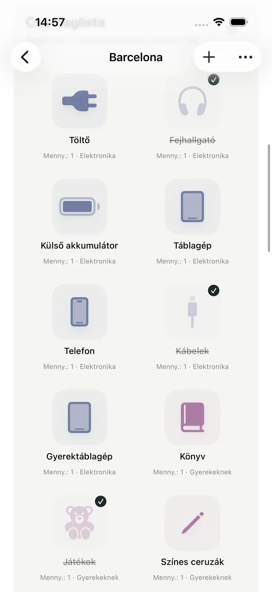 Csomaglista — Packmio