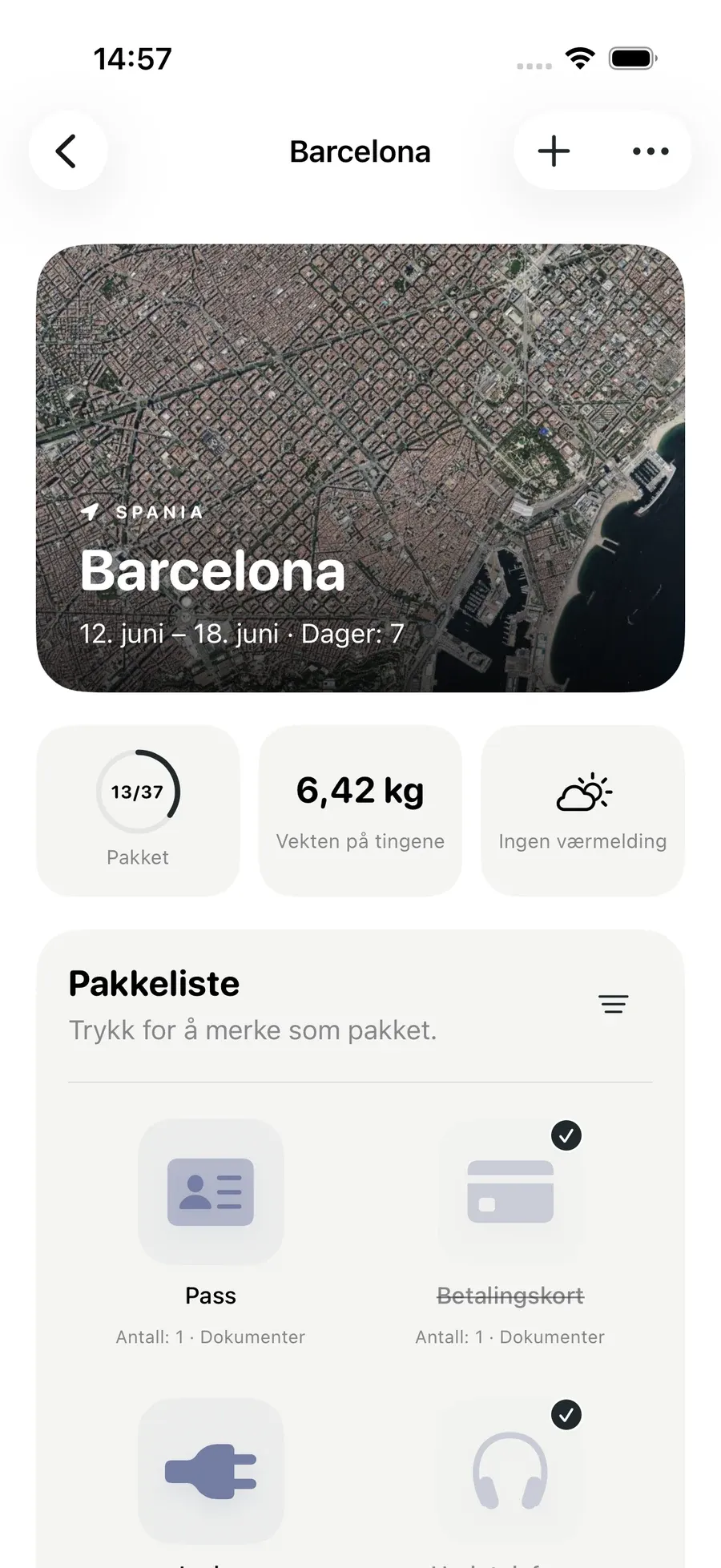 Turene dine — Packmio