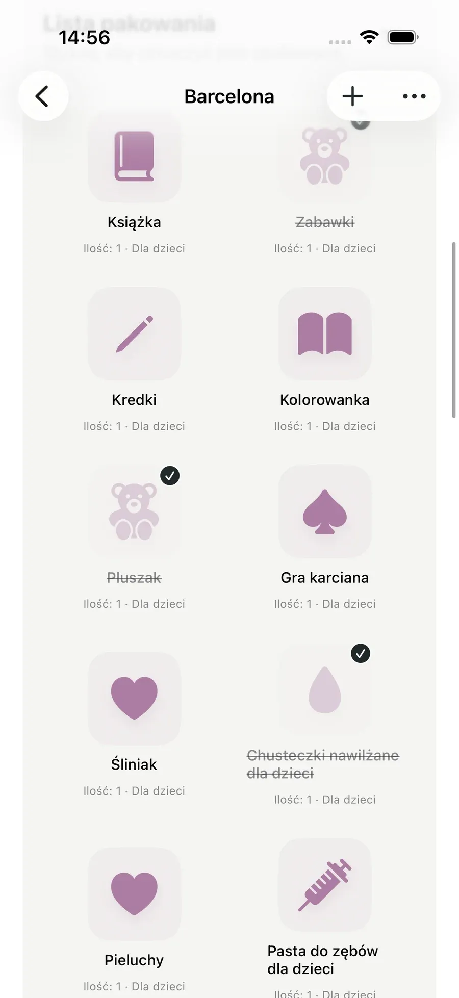 Lista pakowania — Packmio