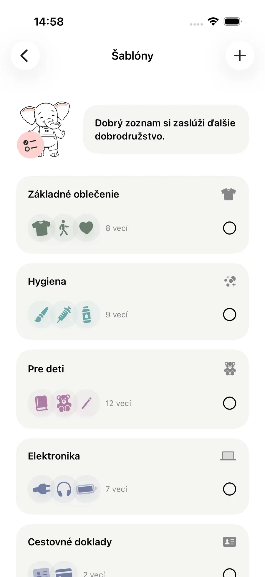 Šablóny — Packmio